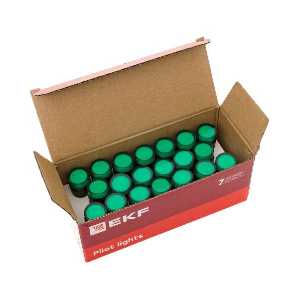 Матрица светодиодная AD16-16HS 24В AC (16мм) зел. EKF ledm-ad16-24-g