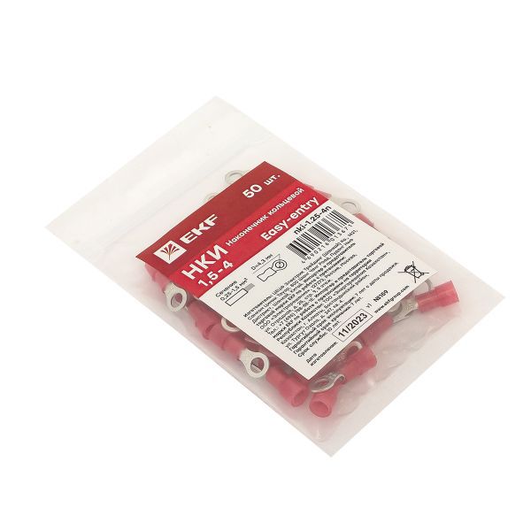 Наконечник НКИ 1.25-4 (уп.50шт) EKF nki-1.25-4n