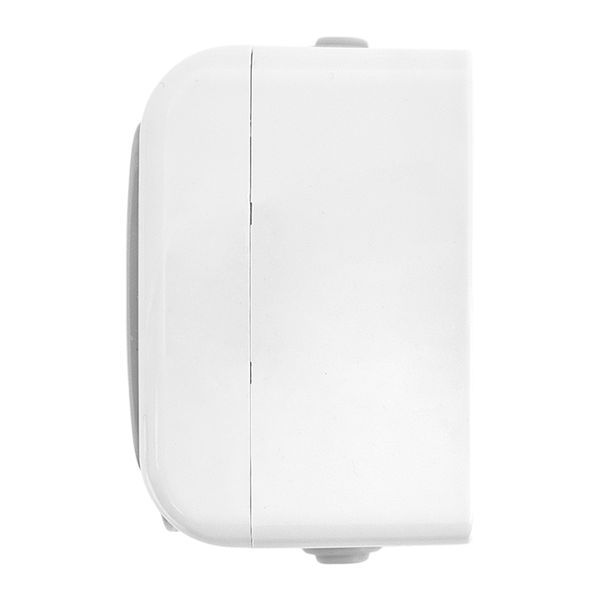 Розетка 1-м ОП Мурманск 16А IP54 с заземл. защ. шторки с крышкой сер. EKF EFR16-029-30-54