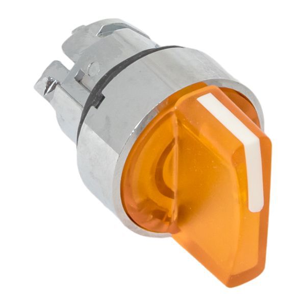 Механизм переключателя исполнительный ХB4 желт. на 2 положения с фиксацией с подсветкой с короткой ручкой PROxima EKF XB4BD2FL-Y