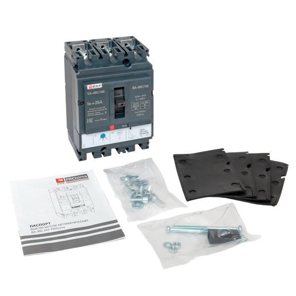 Выключатель автоматический 3п 100/25А 36кА ВА-99C Compact NS PROxima EKF mccb99C-100-25