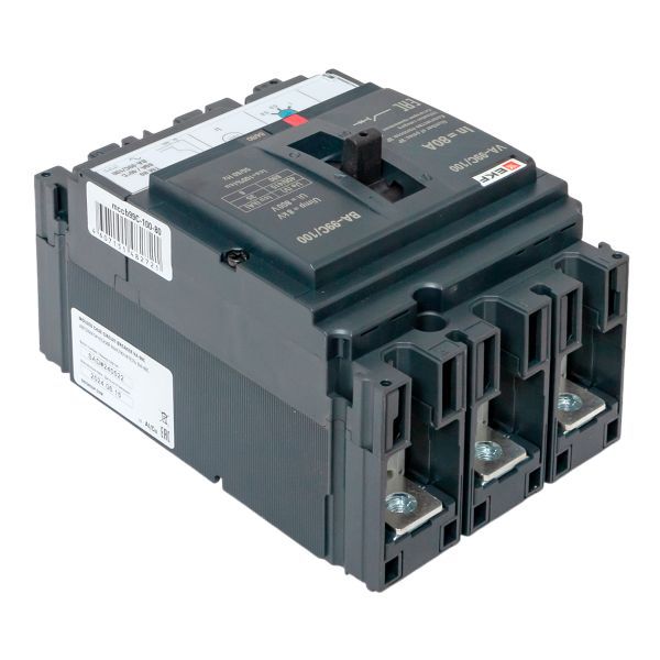 Выключатель автоматический 3п 100/80А 36кА ВА-99C Compact NS PROxima EKF mccb99C-100-80