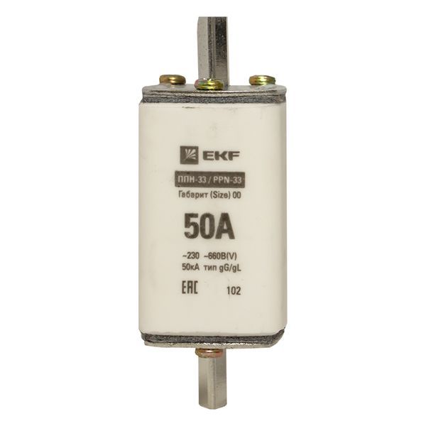 Вставка плавкая ППН-33 160/50А габарит 00 EKF fus-33/160/50