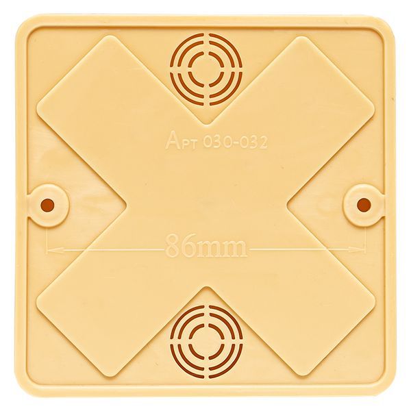 Коробка разветвительная КМР-030-032кг 100х100х28 с клеммником светл. дер. EKF plc-kmr-030-032kg-s