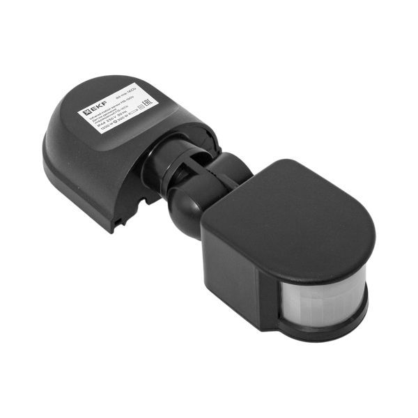Датчик движения (ИК) MS-16Cb настен. 1200Вт 180гр. до 12м IP44 черн. PROxima EKF dd-ms-16Cb