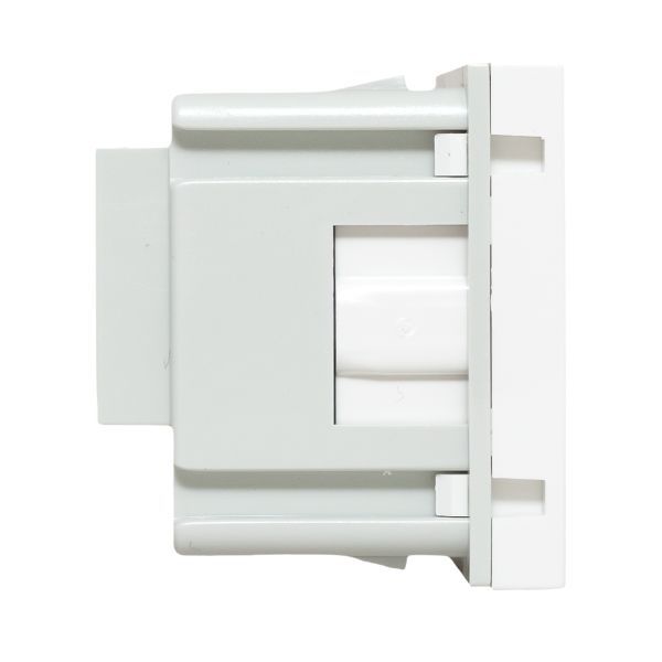 Розетка 1-м C-Line 2мод. 45х45 РКС-20-30-П с заземл. бел. EKF E2MR16-028-10