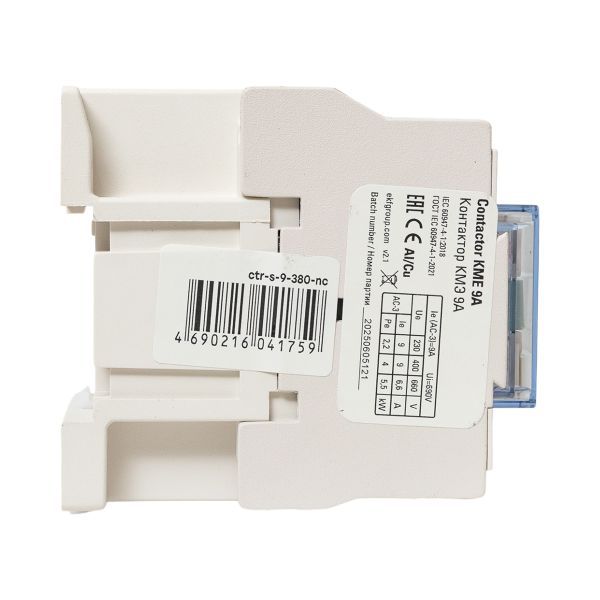 Контактор КМЭ 9А 380В 1NC EKF ctr-s-9-380-nc