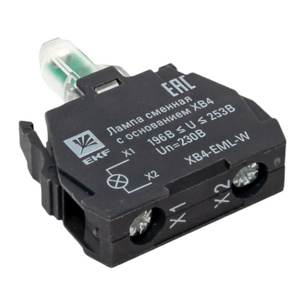 Лампа сменная с основанием XB4 бел. 230В PROxima EKF XB4-EML-W