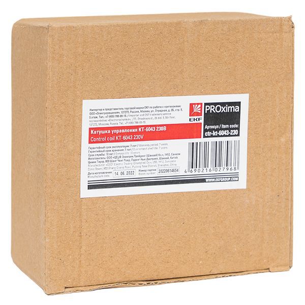 Катушка управления КТ-6043 230В EKF ctr-kt-6043-230