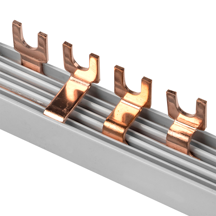 Шина соединительная типа FORK 4-фазная 63А 54 модуля (fork-04-63)
