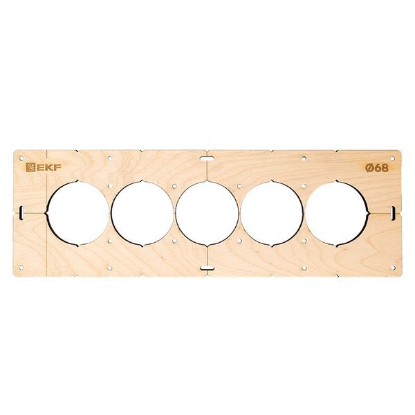 Комплект шаблонов для подрозетников диаметром 68 мм EKF Expert (sh-d68-k)
