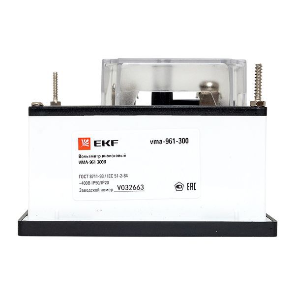 Вольтметр VM-A961 аналоговый на панель 96х96 (квадратный вырез) 300В прямое подключение PROxima (vma-961-300)