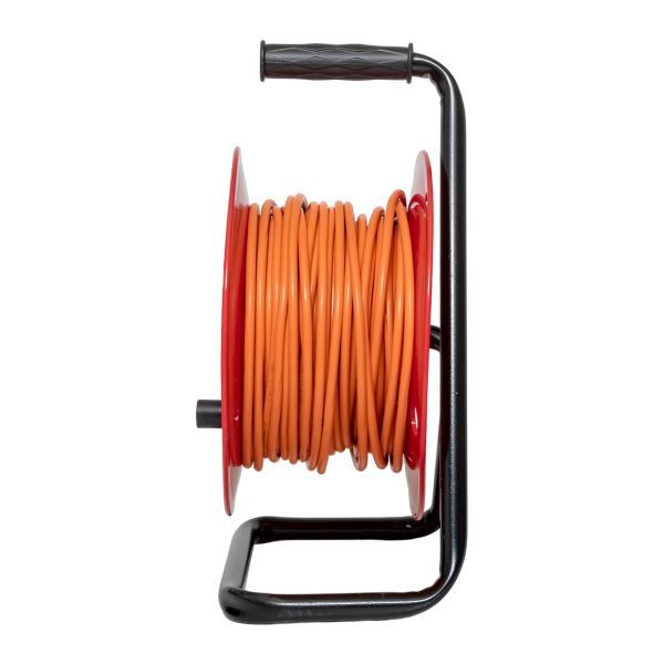 Удлинитель на катушке Атлант 2.0 4 гнезда 40м без заземления ПВС 2x0.75 6А/1.3кВт PROxima (UKA02-06-275-4-40)