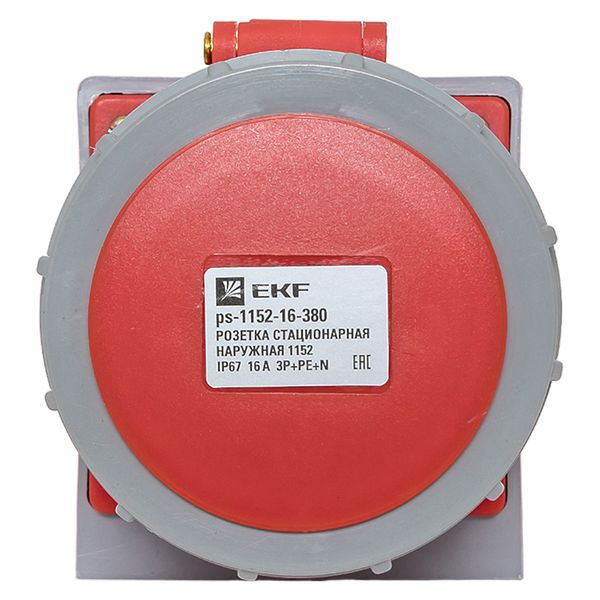 Розетка стационарная наружная 1152 3Р+РЕ+N 16А 380В IP67 PROxima (ps-1152-16-380)