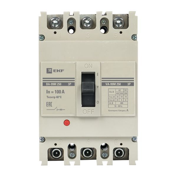 Выключатель автоматический ВА-99М 250/100А 3P 35кА EKF PROxima (mccb99-250-100m)