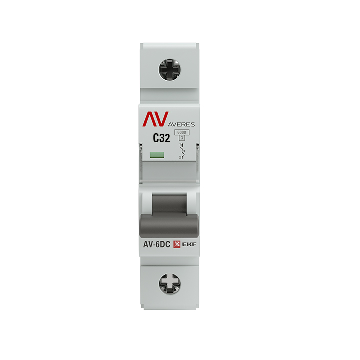 Выключатель автоматический AV-6 DC 1P 32A (C) 6кА AVERES (mcb6-DC-1-32C-av)