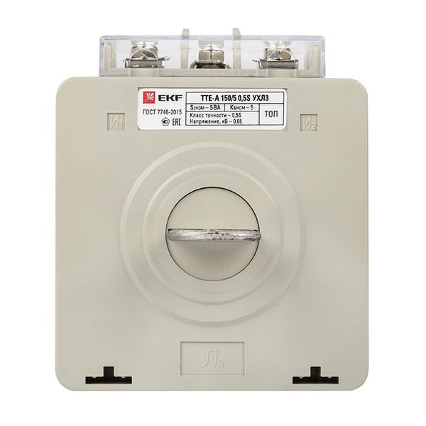 Трансформатор тока ТТЕ-A-150/5А с клеммой напряжения класс точности 0,5S EKF PROxima (tte-S-150-0.5S)