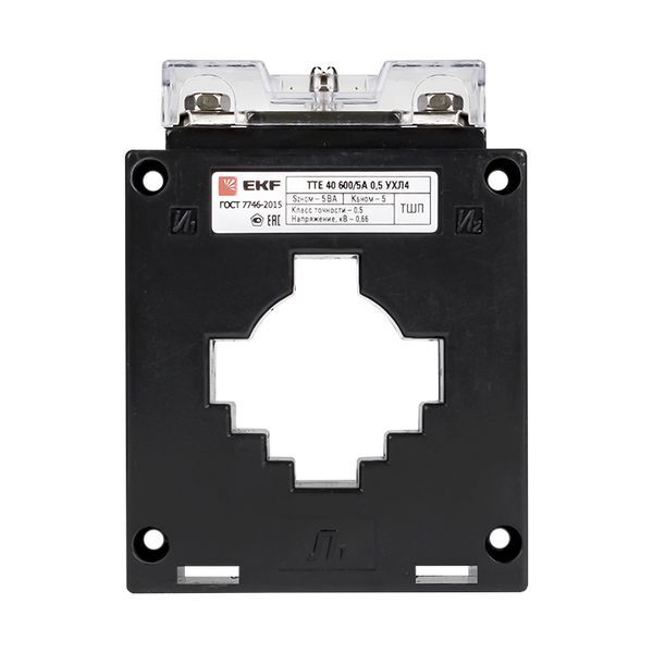 Трансформатор тока ТТЕ-40-600/5А класс точности 0,5S EKF (tte-40-600-0.5S)