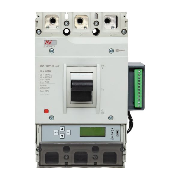 Автоматический выключатель AV POWER-3/3 630А 100kA ETU6.2 EKF AVERES