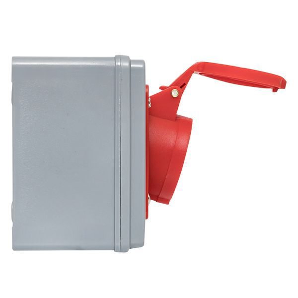 Розетка с блокировкой и выключателем 1414 3Р+РЕ 16А 380В IP44 EKF