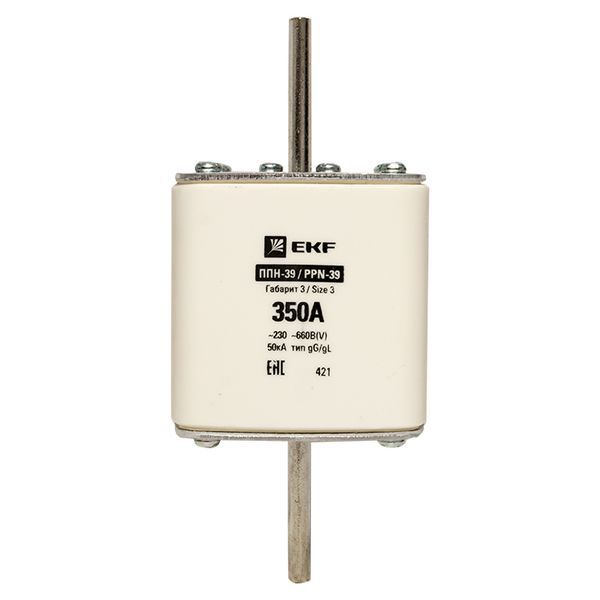 Вставка плавкая ППН-39 630/350А габарит 3 EKF fus-39/630/350