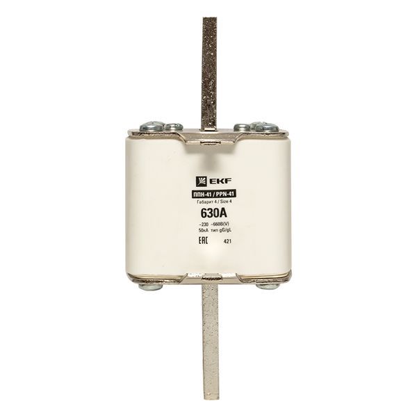 Вставка плавкая ППН-41 1250/630А габарит 4 EKF fus-41/1250/630