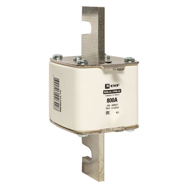 Вставка плавкая ППН-41 1250/800А габарит 4 EKF fus-41/1250/800