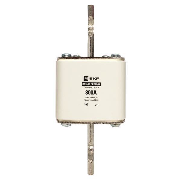 Вставка плавкая ППН-41 1250/800А габарит 4 EKF fus-41/1250/800