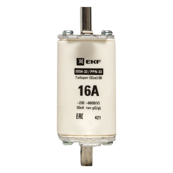 Вставка плавкая ППН-33 160/6А габарит 00 EKF fus-33/160/6