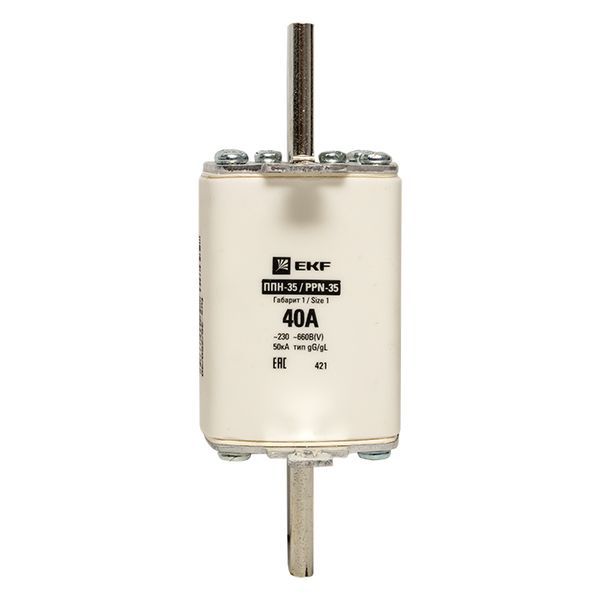 Вставка плавкая ППН-35 250/40А габарит 1 EKF fus-35/250/40