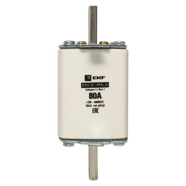 Вставка плавкая ППН-35 250/80А габарит 1 EKF fus-35/250/80