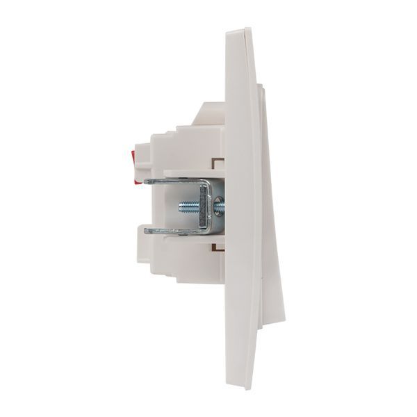 Выключатель одноклавишный белый Стокгольм