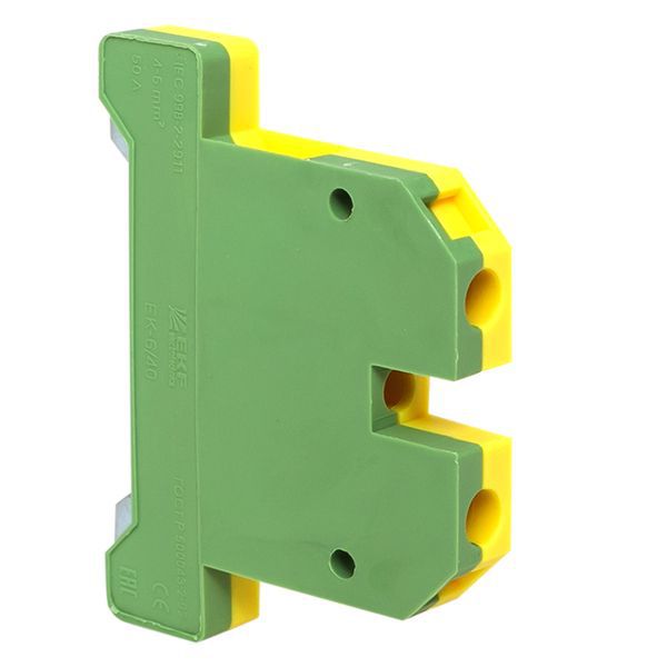 Колодка клеммная ЕК-6/40 JXB земля цвет желто-зеленый