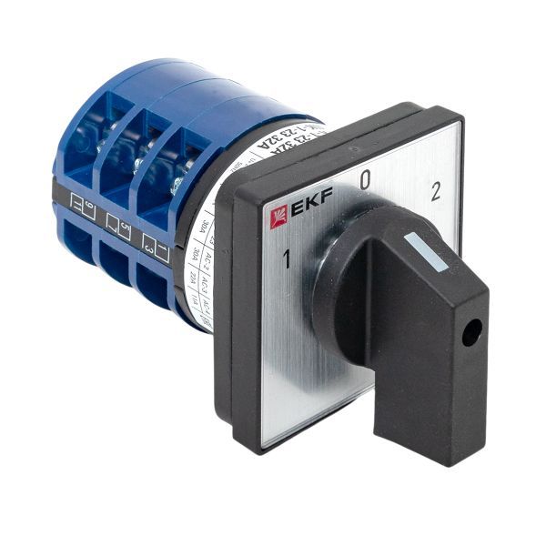 Переключатель кулачковый ПК-1-23 3П 32А "1-0-2" EKF pk-1-23-32