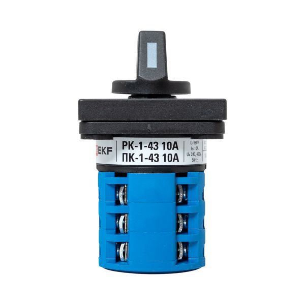 Переключатель кулачковый ПК-1-43 3П 10А "1-0-2" EKF pk-1-43-10