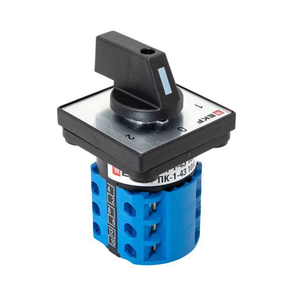 Переключатель кулачковый ПК-1-43 3П 10А "1-0-2" EKF pk-1-43-10