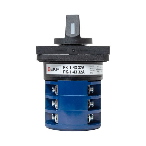 Переключатель кулачковый ПК-1-43 3П 32А "1-0-2" EKF pk-1-43-32
