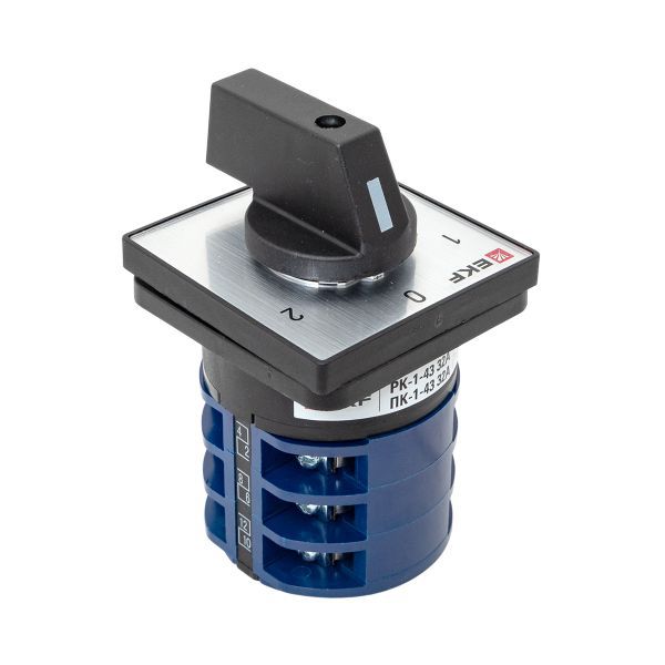 Переключатель кулачковый ПК-1-43 3П 32А "1-0-2" EKF pk-1-43-32