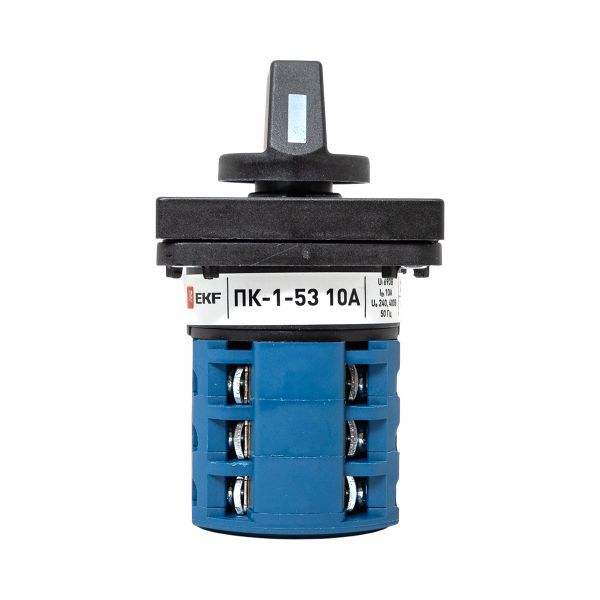 Переключатель кулачковый ПК-1-53 3П 10А "1-2" EKF pk-1-53-10