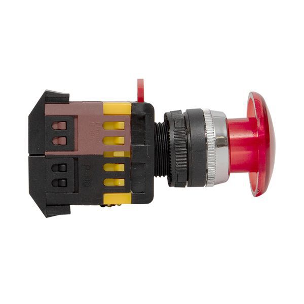 Кнопка AELA-22 "Грибок" красн. с подсветкой NO+NC 220В EKF pbn-aela-1r-220