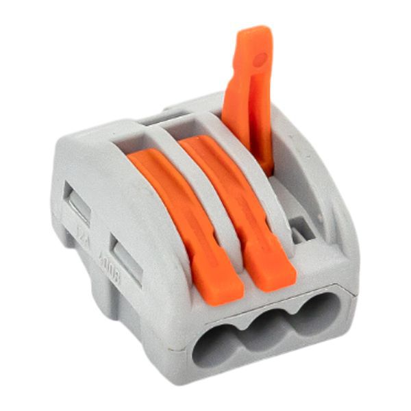 Клемма СМК-413 с рычагом 3 отверстия 0.08-2.5кв.мм (уп.100шт.) PROxima EKF plc-smk-413