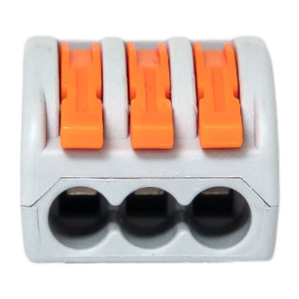 Клемма СМК-413 с рычагом 3 отверстия 0.08-2.5кв.мм (уп.100шт.) PROxima EKF plc-smk-413