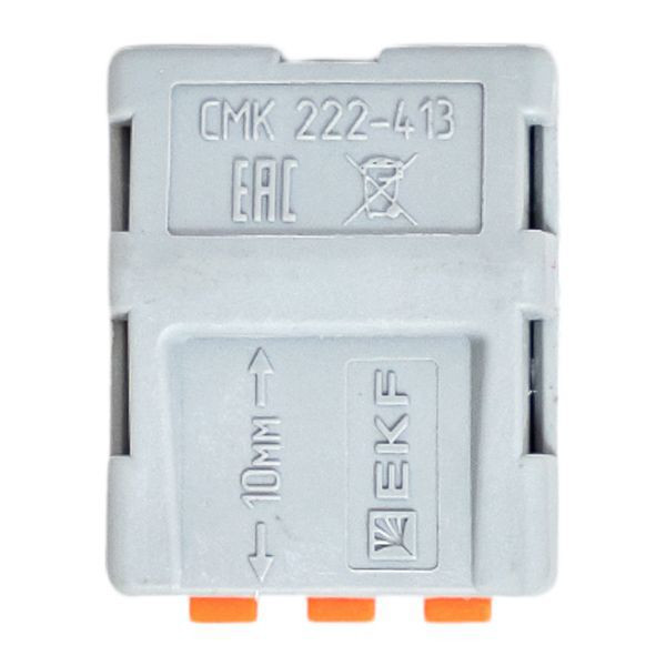 Клемма СМК-413 с рычагом 3 отверстия 0.08-2.5кв.мм (уп.100шт.) PROxima EKF plc-smk-413