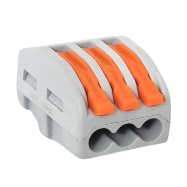 Клемма СМК-413 с рычагом 3 отверстия 0.08-2.5кв.мм (уп.100шт.) PROxima EKF plc-smk-413