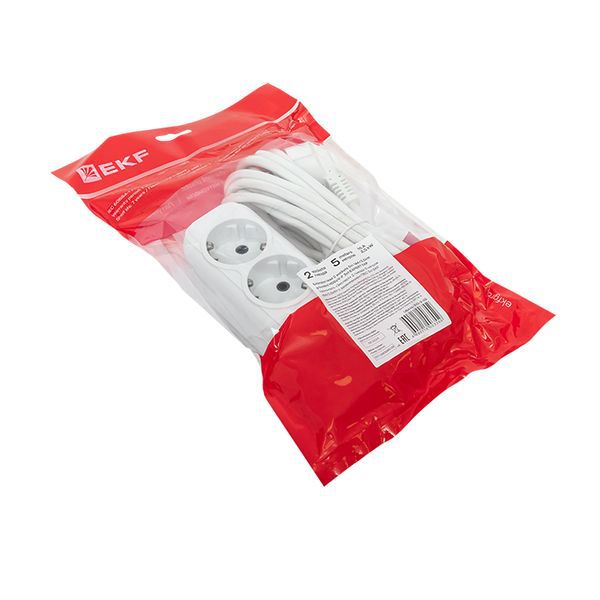 Удлинитель 2х5м с заземл. 16А IP20 "Эксперт" 3.5кВт з/к ПВС 3х1 EKF UBA16-310-2-05