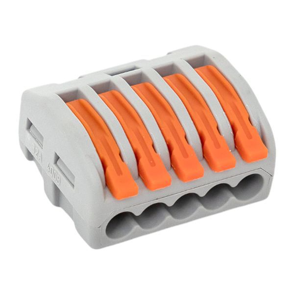 Клемма СМК-415 с рычагом 5 отверстий 0.08-2.5кв.мм (уп.100шт.) PROxima EKF plc-smk-415