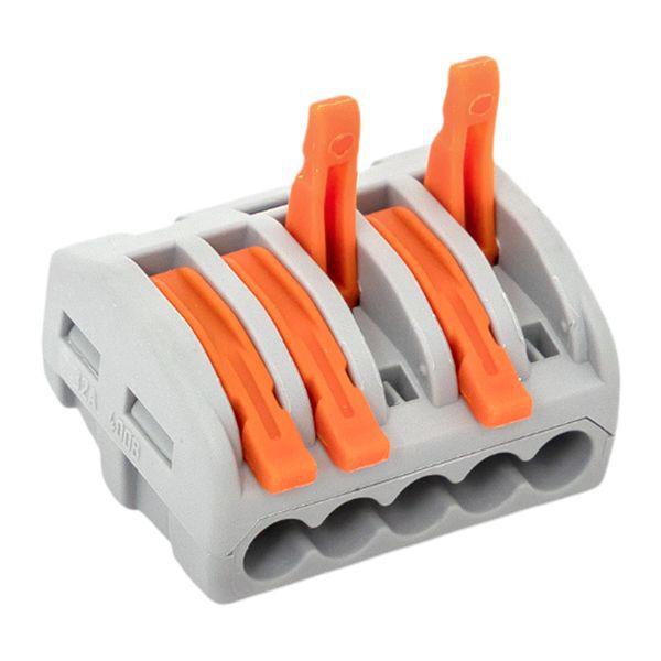 Клемма СМК-415 с рычагом 5 отверстий 0.08-2.5кв.мм (уп.100шт.) PROxima EKF plc-smk-415