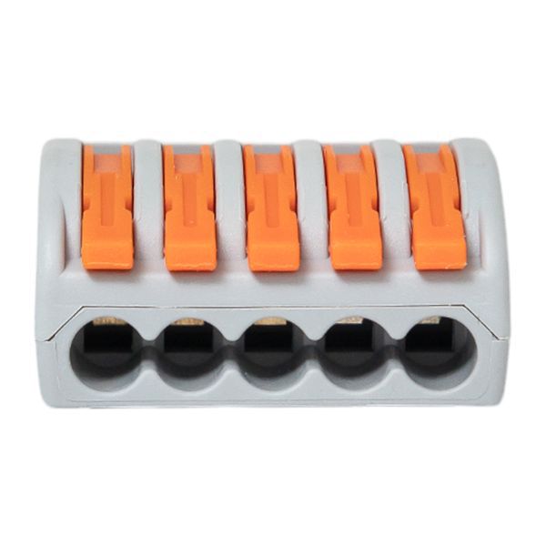 Клемма СМК-415 с рычагом 5 отверстий 0.08-2.5кв.мм (уп.100шт.) PROxima EKF plc-smk-415