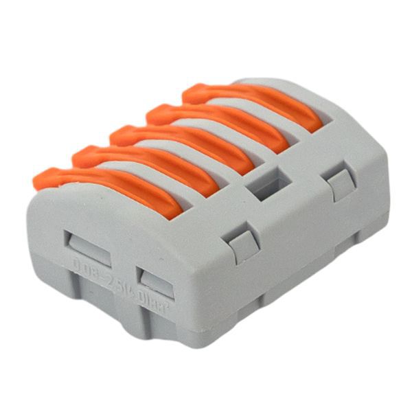 Клемма СМК-415 с рычагом 5 отверстий 0.08-2.5кв.мм (уп.100шт.) PROxima EKF plc-smk-415