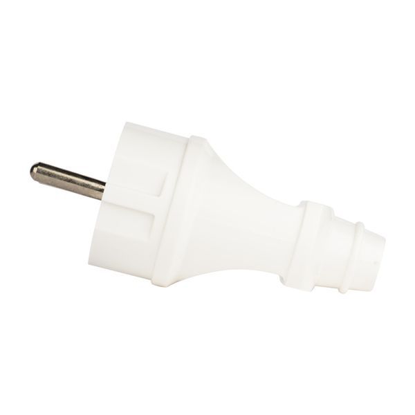 Вилка прямая с заземл. бел. 16А 250В EKF AVP16-10